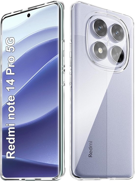 Coque adaptée pour Xiaomi Redmi Note 14 Pro 5G / Poco X7 5g Coque transparente en Siliconen Coque arrière