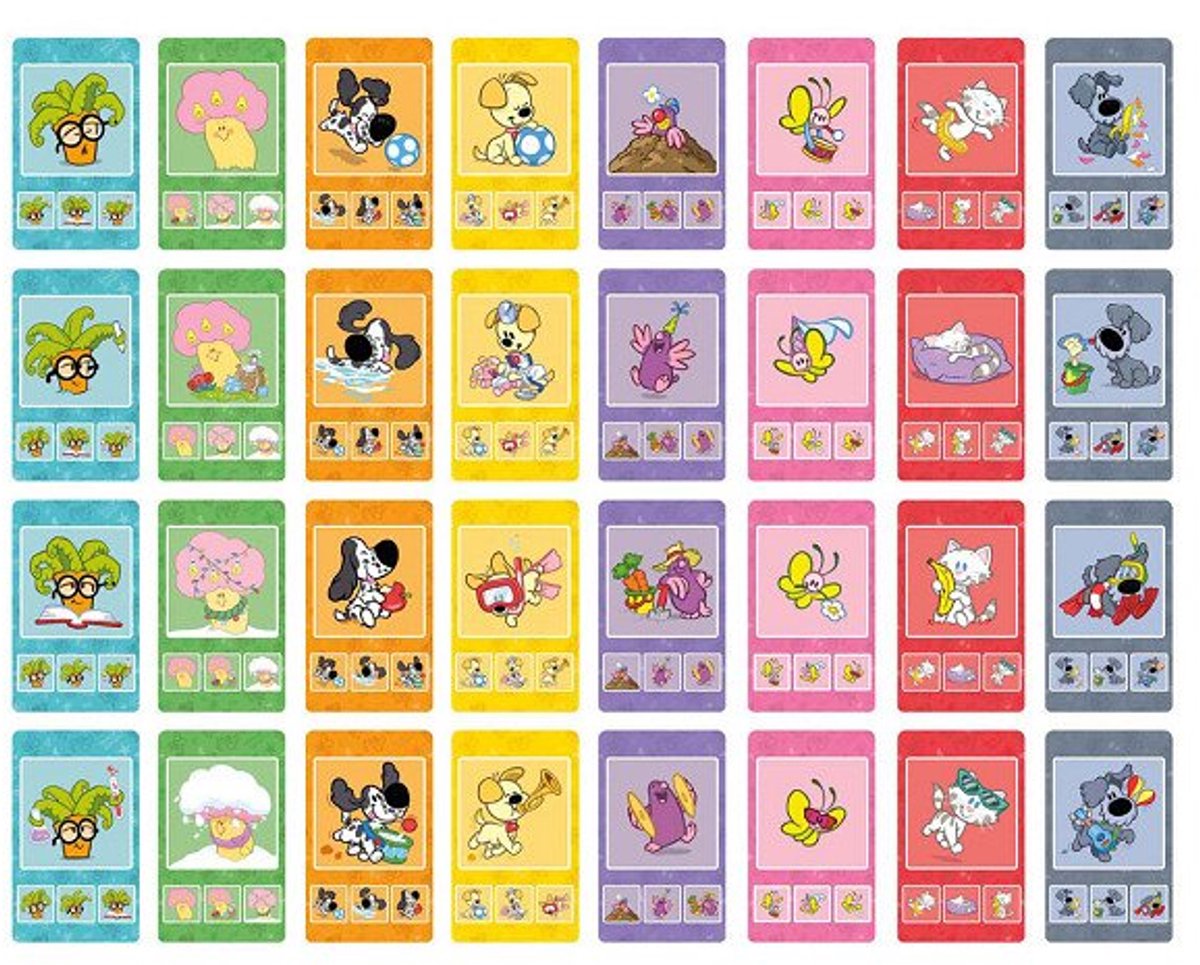 Woezel & Pip kwartet - educatief spel cadeautip - 32 kaarten, 8 kwartetten - vanaf 3 jaar - Bambolino Toys — afbeelding 7