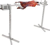 Bol.com Speenvarkensgrill - Lamsgrill - 117 cm - 41 kg - Roestvrij Staal - Rotisserie Spit - Braadgrill - 42W - Lamsgrill BBQ-gr... aanbieding
