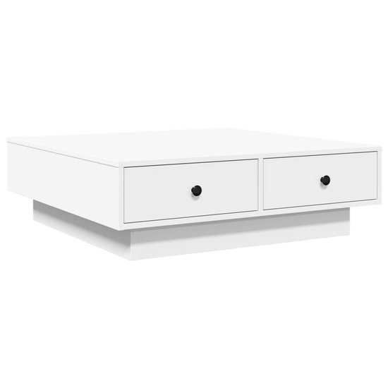 vidaXL - Salontafel - Wit - Grenenhout - 2 stuks | Leen Bakker