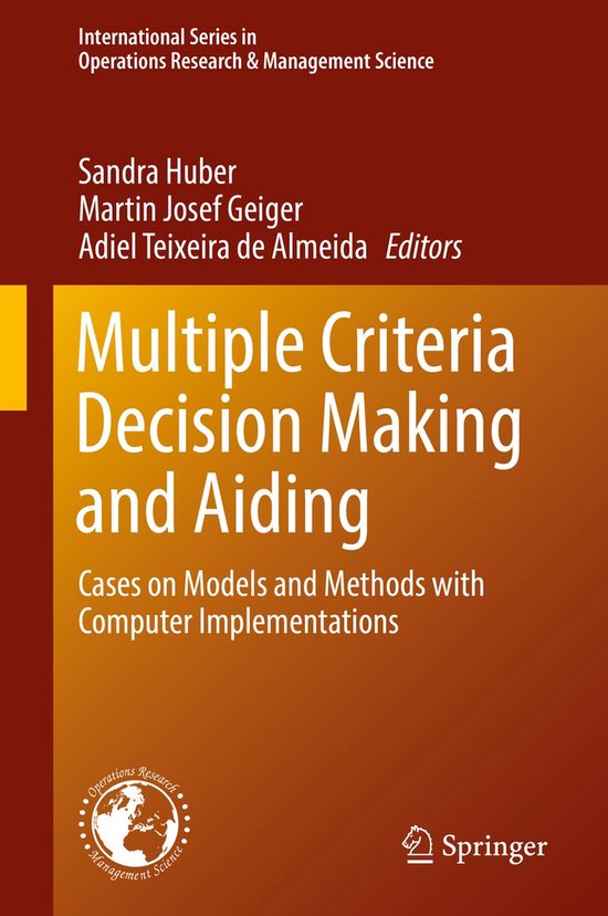 Multiple Criteria Decision Making and Aiding - cover