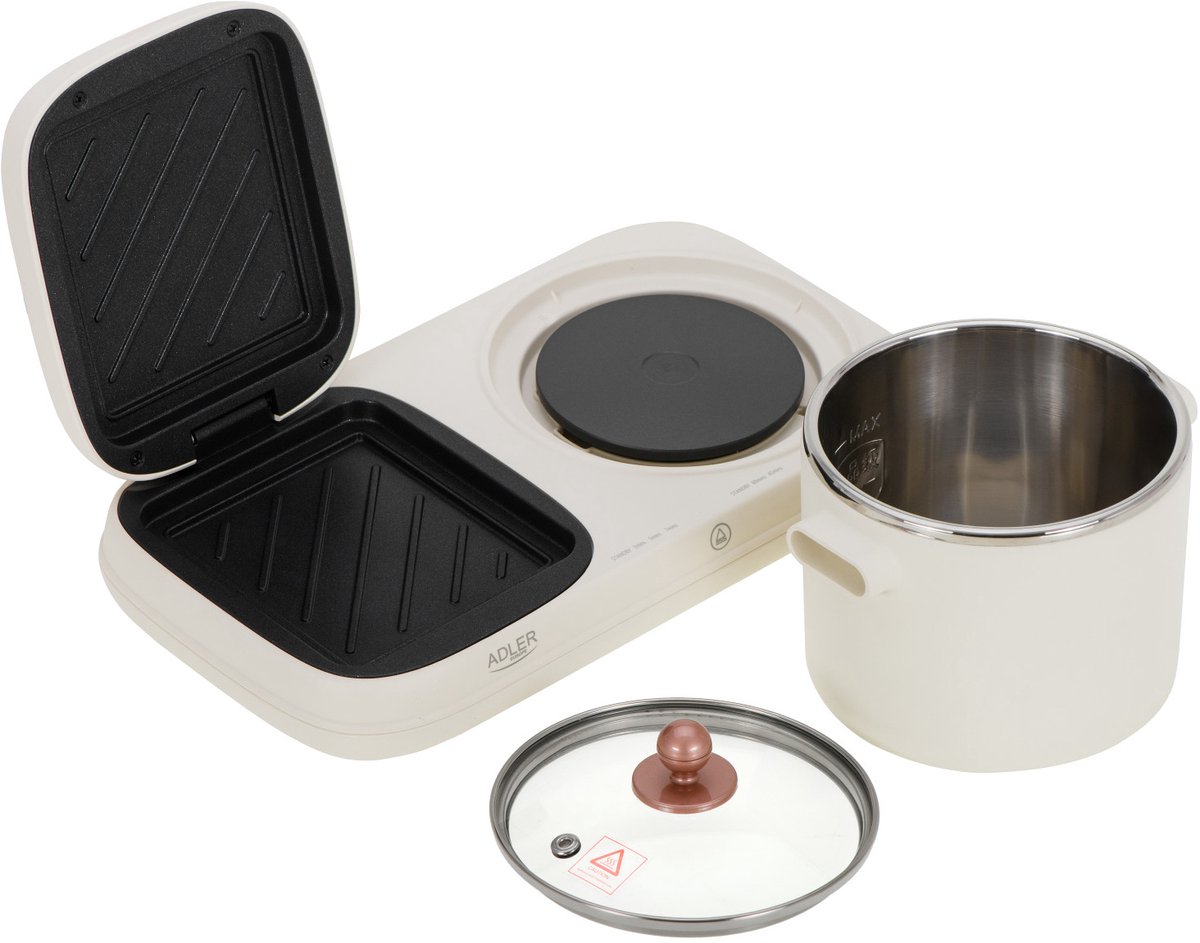 Adler AD 6421 - Multicooker - Ontbijtstation 2 in 1 - grill - afbeelding 3