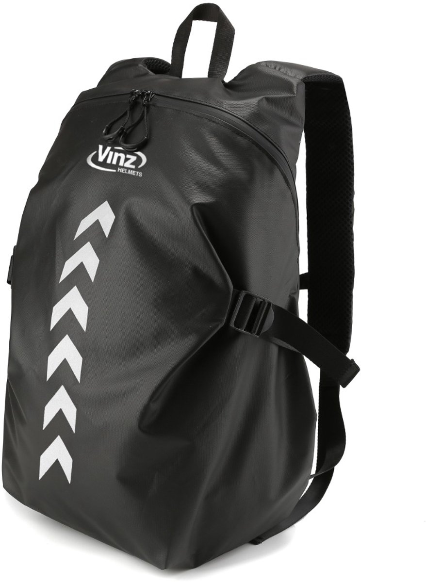 VINZ Tioga 40L Rugzak Motor / Scooter (ruimte voor helm & waterafstotend)