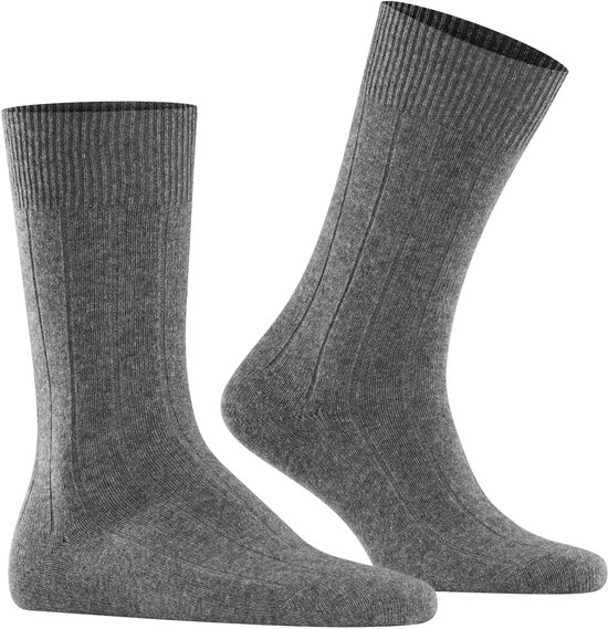 FALKE Lhasa Rib Chaussettes Homme 14405 3390 gris clair. 43-46