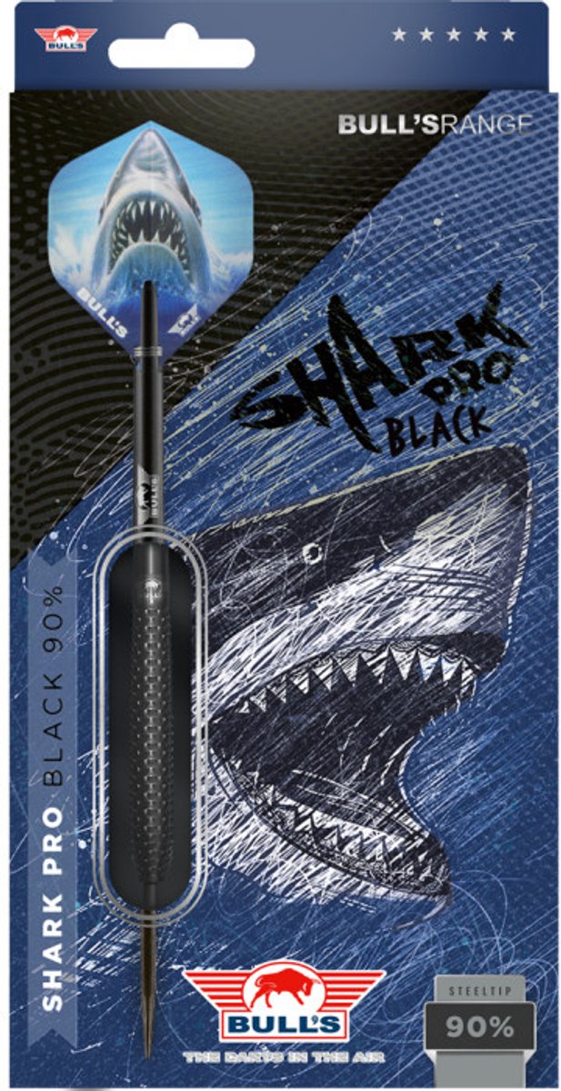 Bull's Shark Pro Black 90% - Dartpijlen 22 Gram
