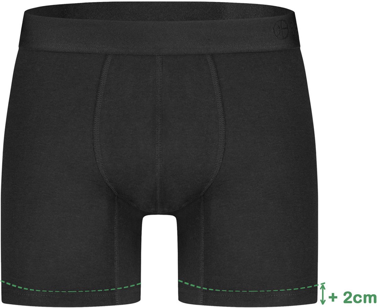 Bamboo Basics Heren Bamboe Boxershorts Jack (3-pack) - Zwart Ton Sur Ton - Ondergoed Heren - Boxershort Heren Lange pijp - Maat M