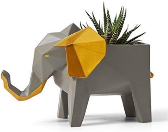 Moderne Olifant Bloempot Voor Succulenten