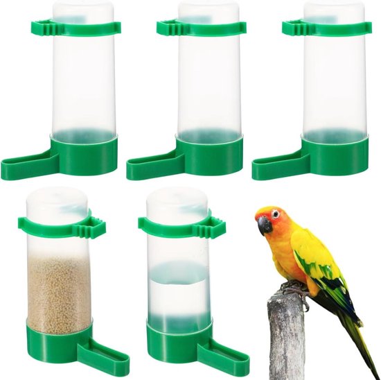 BWOGUE 2PCS Automatic Bird Water Dispenser, 4.73 Fl Oz Parakeet Wat