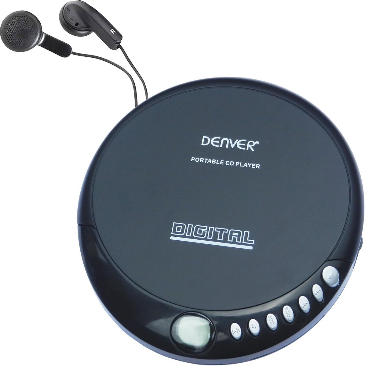 Draagbare CD-speler met LCD-display en hoofdtelefoon
