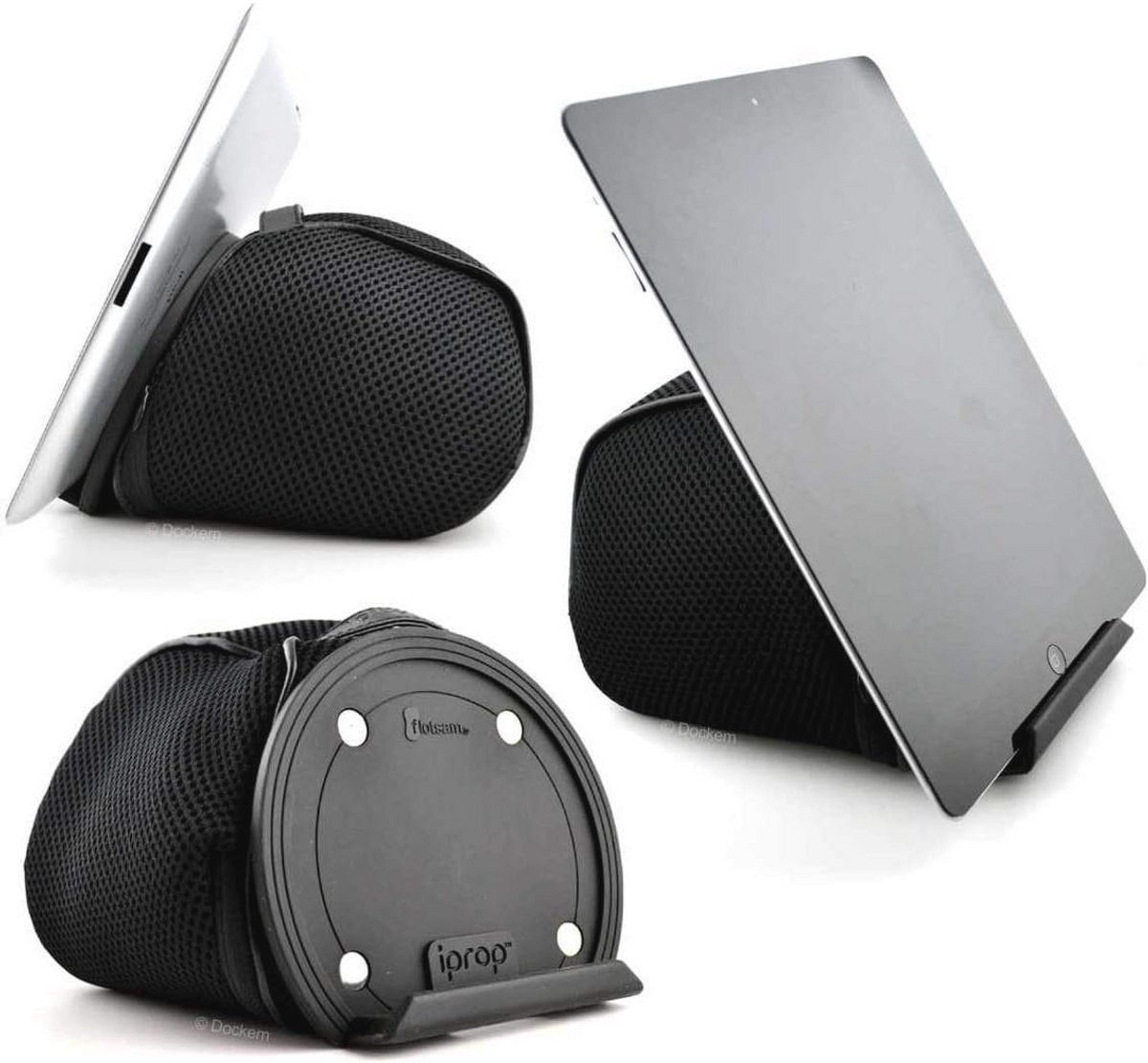 Universele Bed en Lapstandaard voor Tablets, Telefoons en E-Readers - Zwart