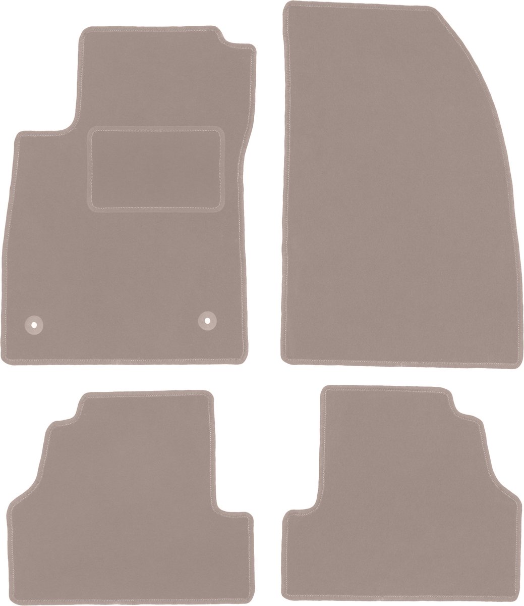 Beige velours vloermatten voor: Chevrolet Trax crossover (2013-)