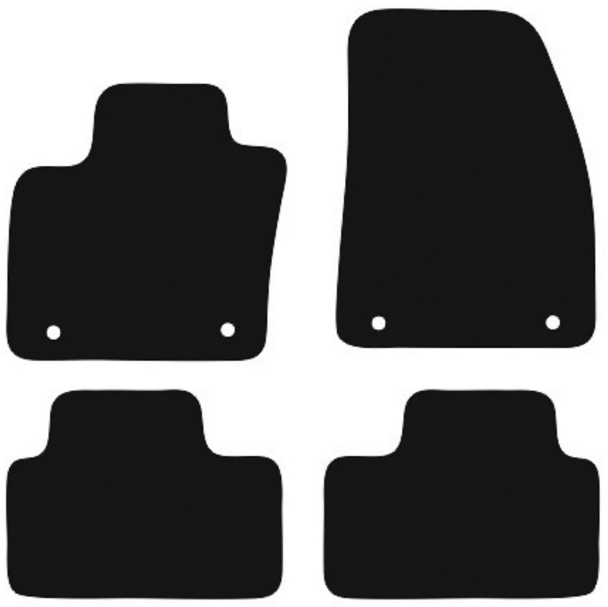 BASIC zwarte veloursmatten voor: Volvo XC40 crossover (2017-)