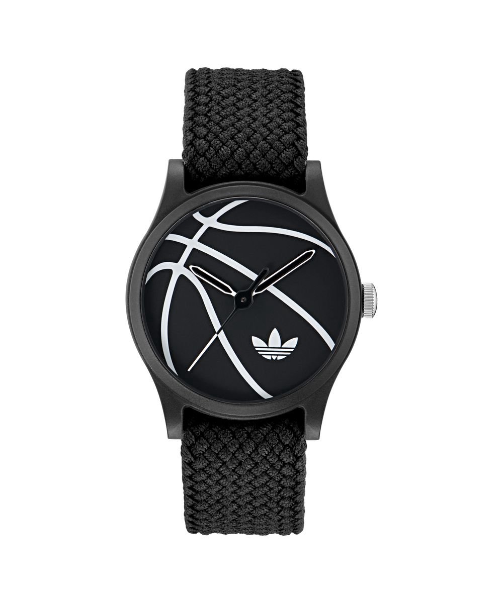 Adidas Originals Game One AOSY25024 Horloge - Nylon - Zwart - Ø 39 mm