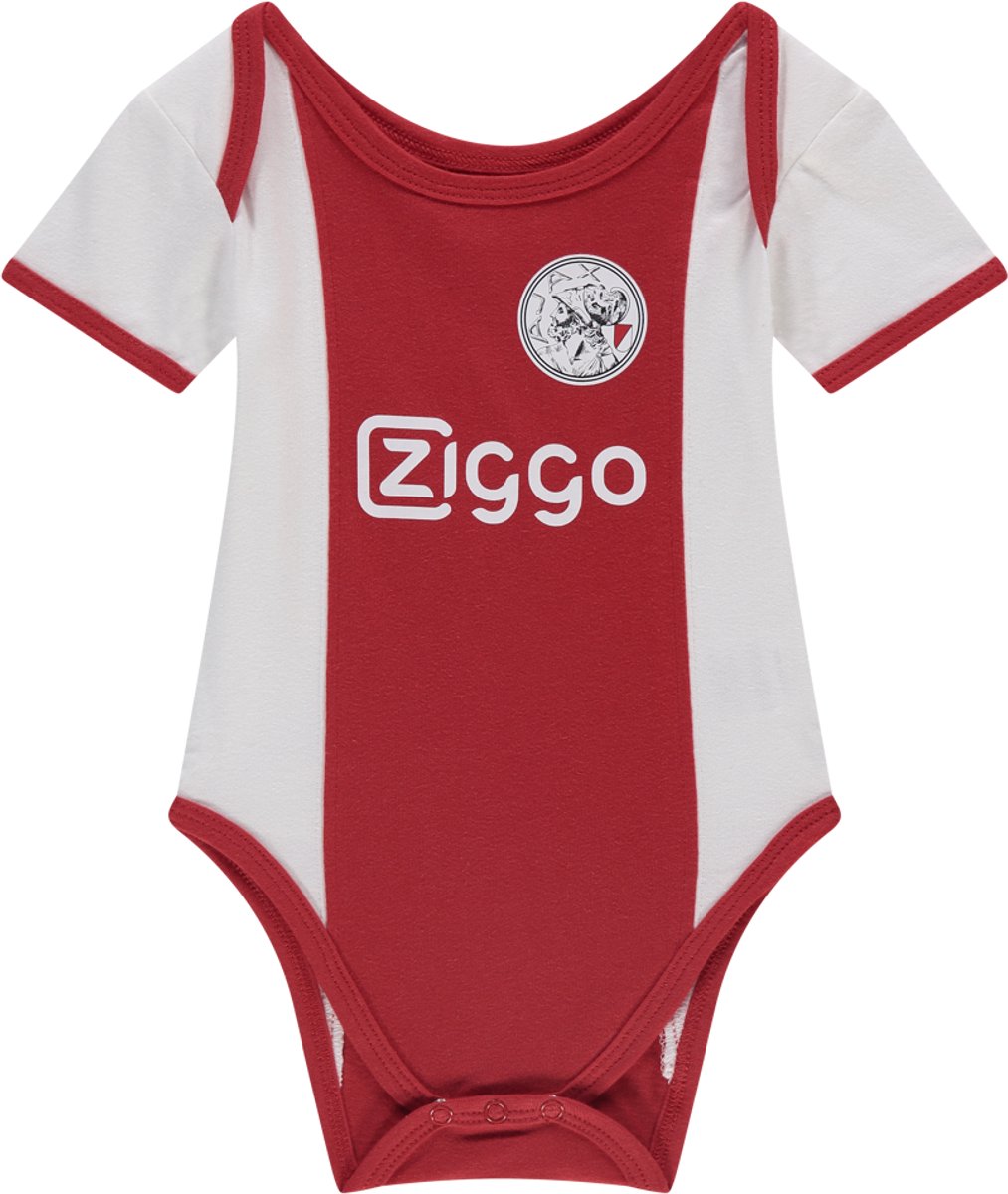 Ajax-baby romper wit rood wit Ziggo