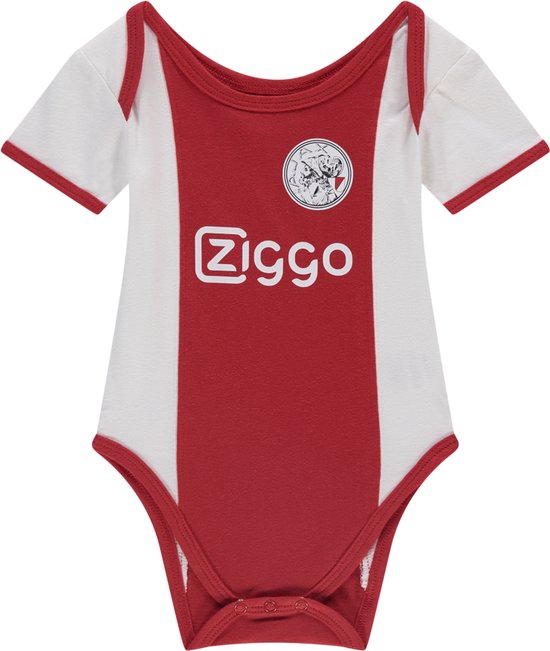 Ajax-baby romper wit rood wit Ziggo
