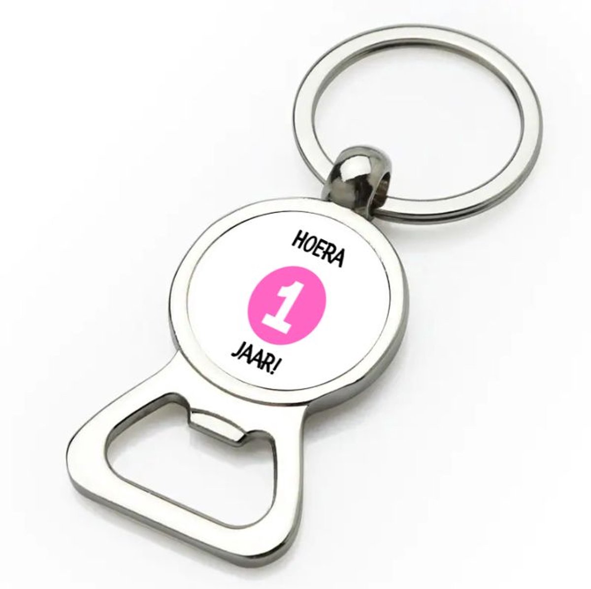 Akyol - hoera 1 jaar flesopener - Verjaardag - jarigen - verjaardagscadeau - baby - happy birthday - 9 bij 3 cm