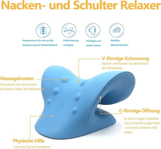 Urijk u-vormig traagschuimkussen, latex neksteunku... – Vicedeal