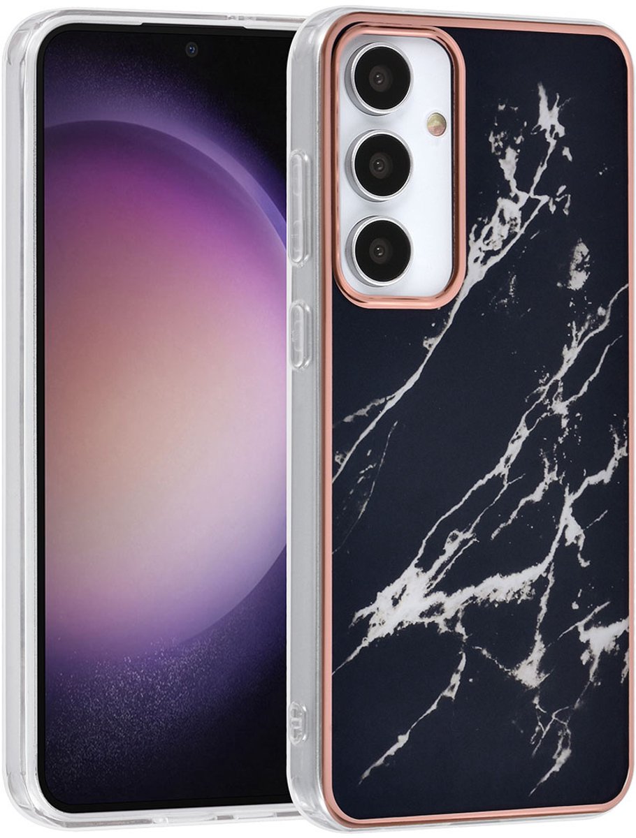 UNIQ Accessory Galaxy S24 Plus Backcover hoesje - Marble Black