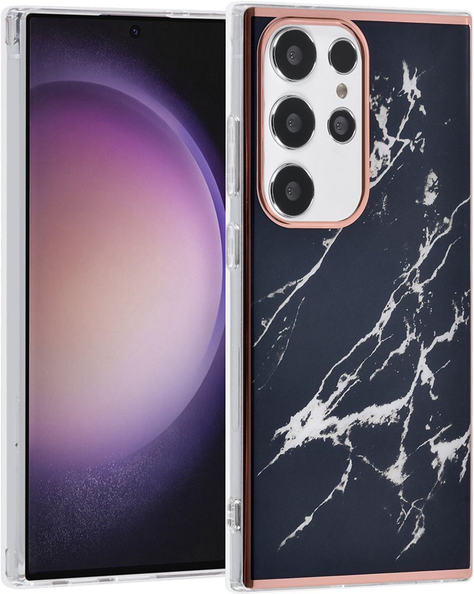 UNIQ Accessory Galaxy S24 Ultra Backcover hoesje - Marble Black