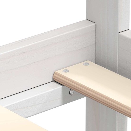 Canapé convertible pin massif blanc 90x200 cm