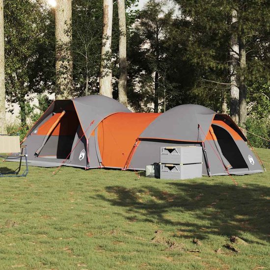 vidaXL - Tent - 5-persoons - waterdicht - grijs - en - oranje van Vidaxl — afbeelding 2