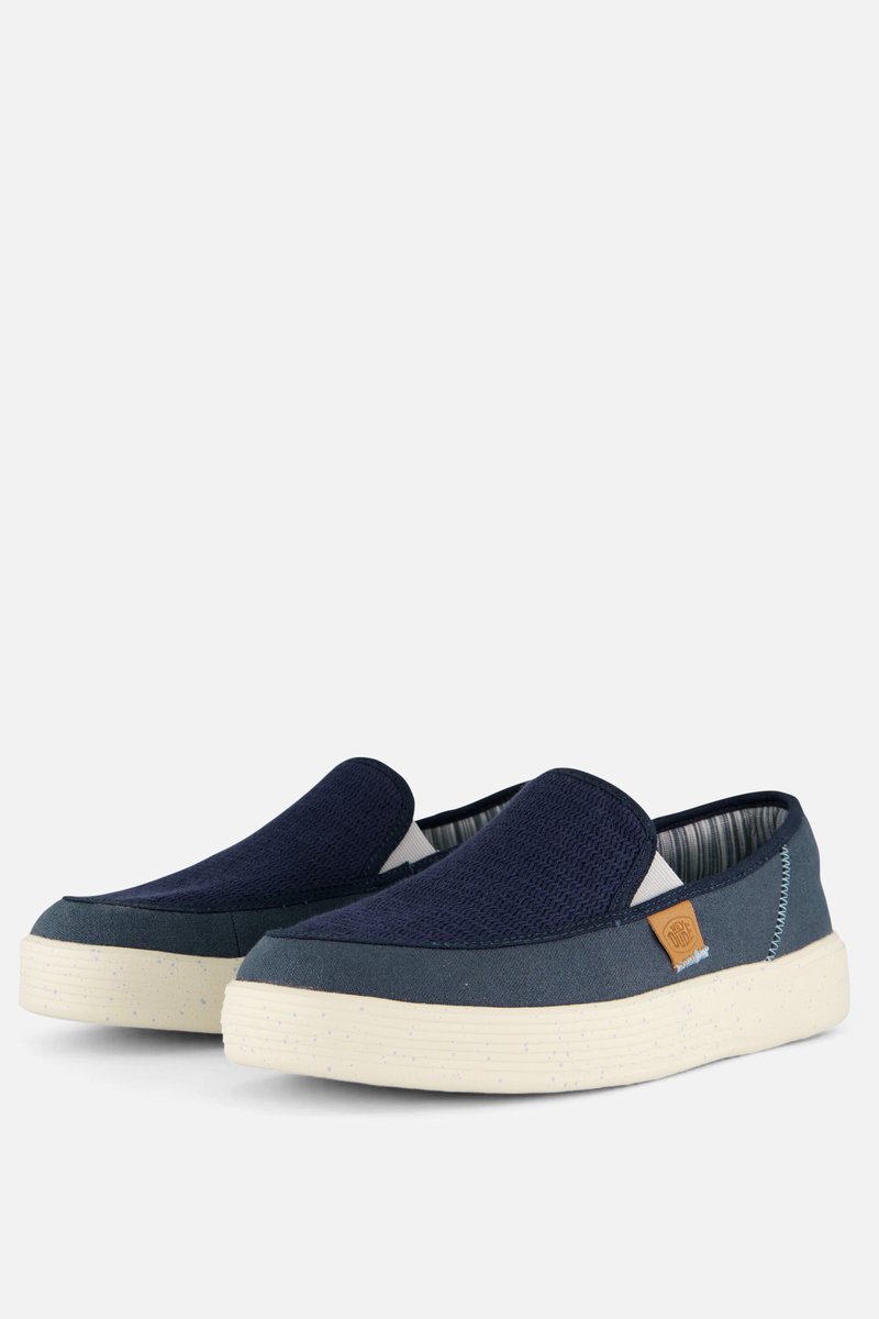 HEYDUDE Sunapee Instappers blauw Katoen - Maat 42