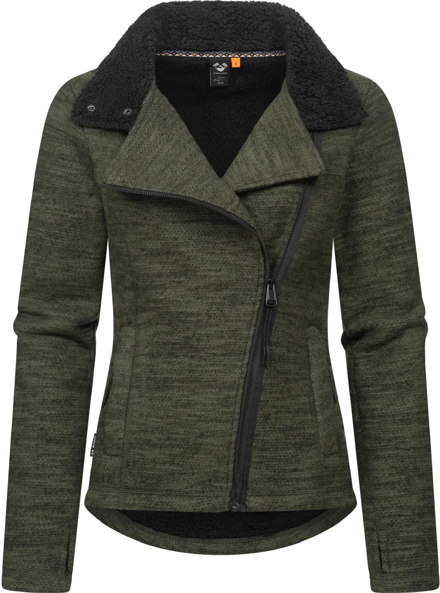 Ragwear Dames Gebreid fleecejack Saskie Melange