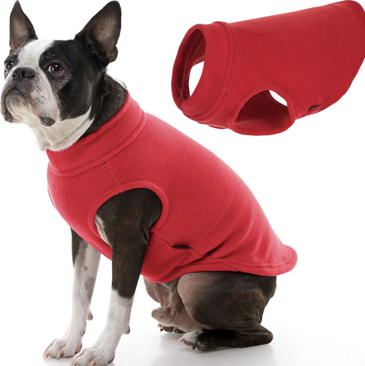 Fleece Hondentrui Rood - Maat XL - Ruglengte 40cm en Borstomvang 54cm