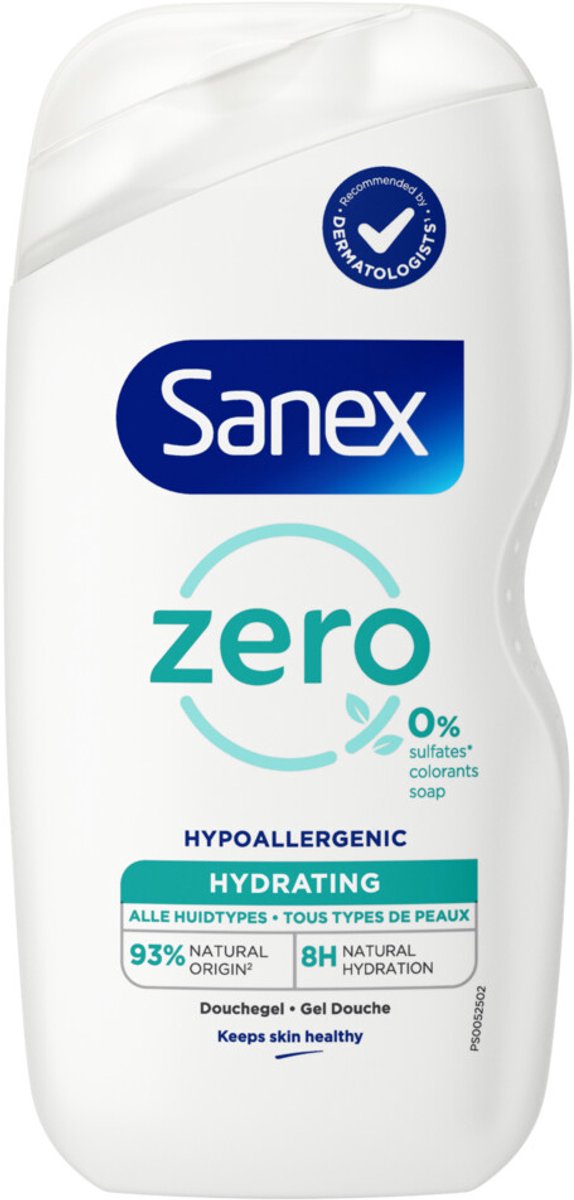 Goedkoopste 3x Sanex Douchegel Zero Hydrating 400 ml