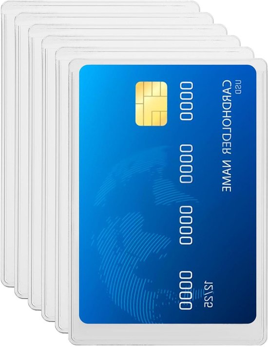 BE-HOLD 10 x Pasjeshouder, Creditcardhouder, Hoesje voor bankpassen, Creditcards, Bankpas beschermhoesje voor Heren/Dames