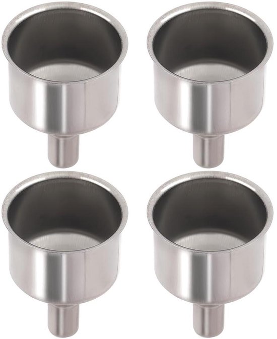 RVS Trechter Set - 4 Stuks - 5x4cm - Voor Keuken Olie, Kruiden en ...