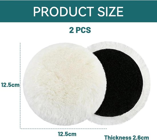 4 Stuks Polijstschijven 125 Mm, Bosch Excentrische Schuurmachine Met Polijstopzetstuk Compatibel Nylon Achterkant Wollen Polijstpads Polijstschijf Voor Auto Wol Polijsten 2405257283 4 Stuks Polijstschijven 125 Mm, Bosch Excentrische Schuurmachine Met Polijstopzetstuk Compatibel Nylon Achterkant Wollen Polijstpads Polijstschijf Voor Auto Wol Polijsten 2405257283