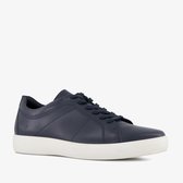 ECCO leren heren sneakers donkerblauw - Maat 46 - Uitneembare zool