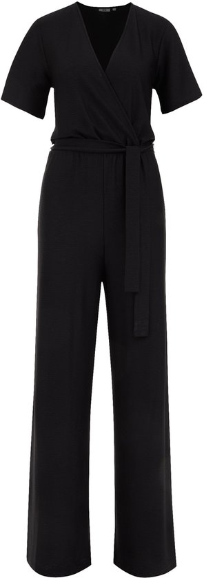 WE Fashion Dames jumpsuit met structuur