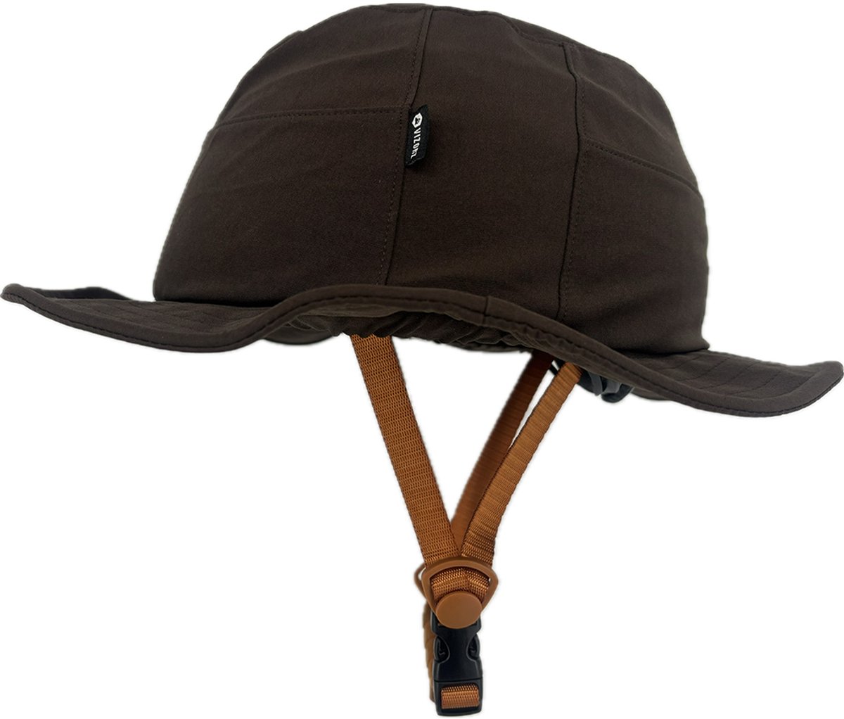 Vizorz SwitchCap fietshelm - Brown sunny classic
