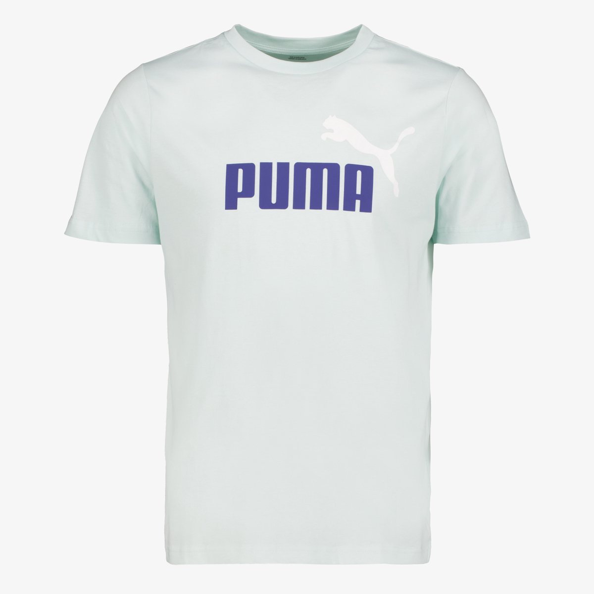 Puma Ess 2 Color No. 1 Logo heren T-shirt lichtblauw