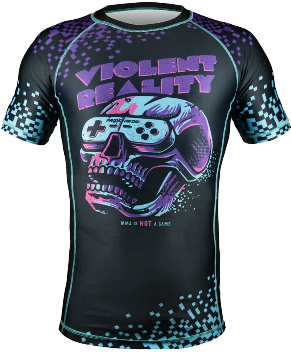 PRiDEorDiE Rash Guard Violent Reality Black - M