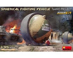 MiniArt Modelbouwpakket Militaire voertuigen - 40003 Sferisch gevechtsvoertuig - TsAMO PROJECT - Militair Fictievoertuig - What If Series Plastic - 1:35 - Modelbouw