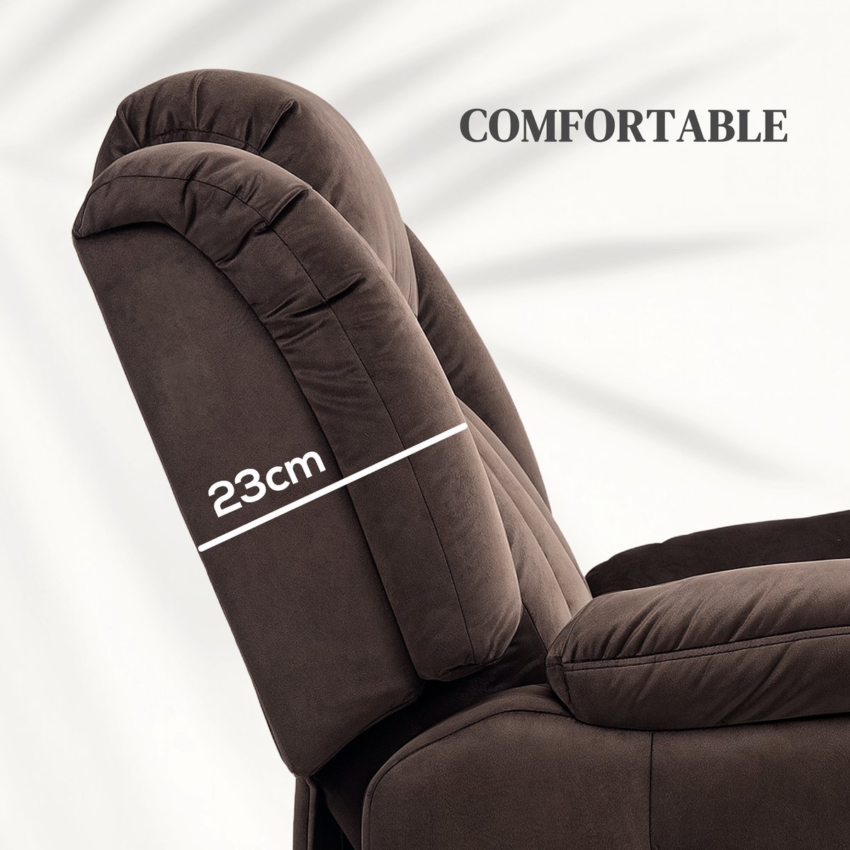 Afbeelding 2 van HOMCOM Relaxfauteuil met Sta-op Functie en Vibratiemassage