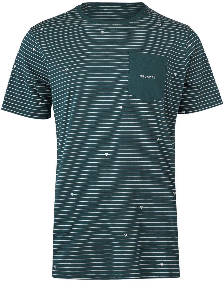 BRUNOTTI axle-stripe men t-shirt Strandshirt heren Groen