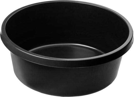 Woplus Bouwemmer, 40 liter, rond, mortelbak, kunststof, zwart
