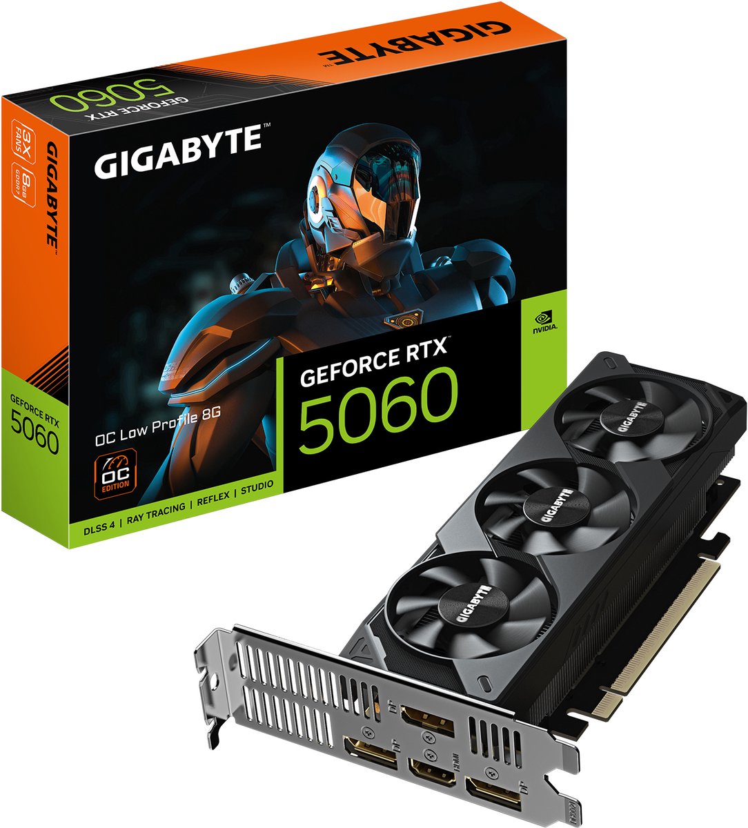 GIGABYTE GeForce RTX 5060 OC Low Profile 8G grafische kaart