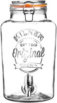 Kilner ronde drankdispenser met kraantje in cadeauverpakking 5L (per 2st.)
