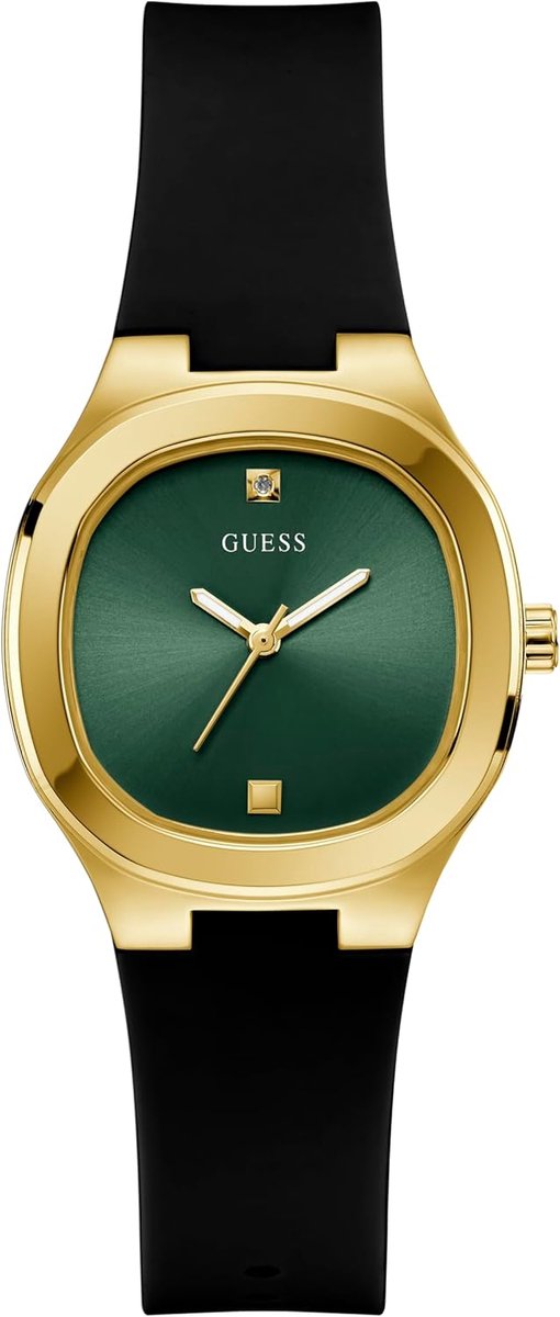 Guess Eve GW0658L1 Horloge - Siliconen - Zwart - Ø 32 mm