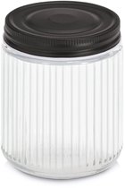Econovo® Voorraadpotten met deksel (6-delig) 170 ml, voorraaddozen van glas met houten deksel, luchtdicht, voorraadpotten, bewaarpotten, set voor levensmiddelen, groot en klein