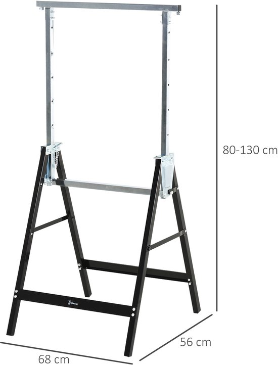 4goodz 2 stuks Zaagbok Schragen Verstelbaar Opvouw 80-130cm tot 200kg — afbeelding 2