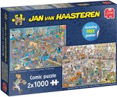 Jan van Haasteren - De Verbouwing & De Bouwmarkt - 2X1000 stukjes puzzel - Legpuzzel