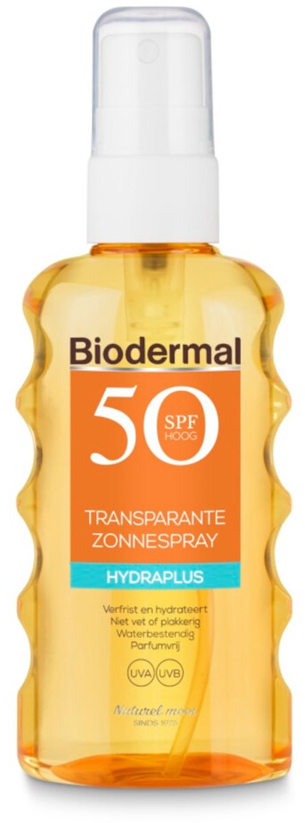Goedkoopste 2x Biodermal Zonnespray Transparant SPF 50 175 ml