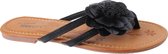 Identity Teenslippers Meisjes/dames Zwart Maat 37