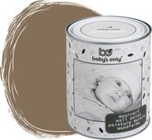 Baby's Only Peinture pour les murs mate pour l'intérieur - Chambre de bébé et chambre d'enfant - Argile - 1 litre - À base d'eau - Peinture 8-10m² - Facile à enlever